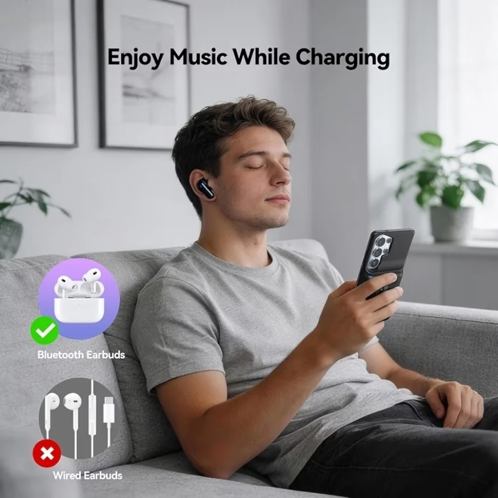NIB Samsung Galaxy A26 Ultra 9500 mAh Battery Case Qi Wireless Charger Charging